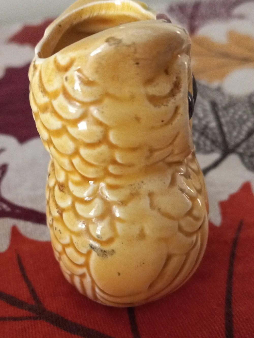 Vintage Atlantic City Ceramic Owl Souvenir Figurine Japan